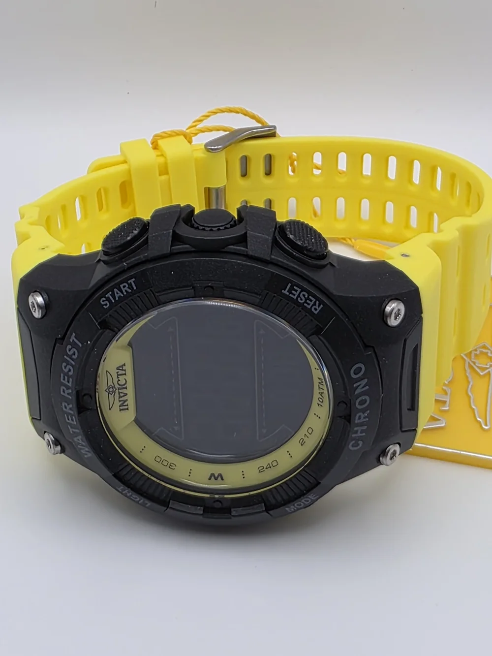 47527 - Invicta Racing Burnout Digital Men's Watch - 52mm, Yellow